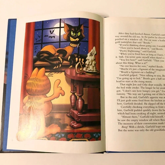 Vintage 1990 Garfields Scary Tales Book Grosset and Dunlap - Picture 12 of 16